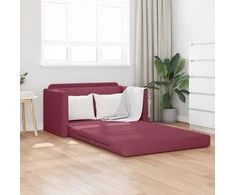 Sofa lova 110cm Vyno raudona audinys