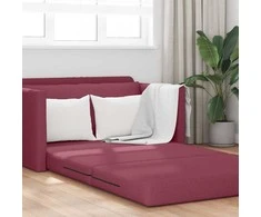 Sofa lova 110cm Vyno raudona audinys