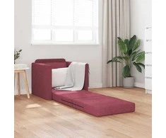 Sofa lova Vyno raudona 74 x 77 x 81 cm audinys