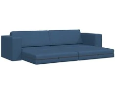 Sofa lova Jūrinė mėlyna 245 x 78 x 77 cm audinys