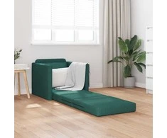 Sofa lova Tamsiai žalia 74 x 77 x 81 cm audinys