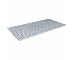 Grotelės Sidabro 100 x 50 x 2 cm Karštojo cinkavimo plienas
