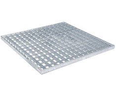 Grotelės Sidabro 50 x 50 x 2 cm Karštojo cinkavimo plienas