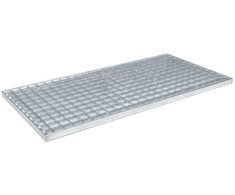Grotelės Sidabro 80 x 40 x 2 cm Karštojo cinkavimo plienas