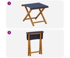 Gulintojas 2 pcs Kietas eukalipto medis Mėlyna