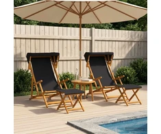 Gulintojas 4 pcs 3 Pozicija Kietas eukalipto medis Juoda