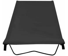 Gultai, 2vnt., juodi, 180x60x19cm, audinys ir plienas
