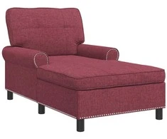 Gultas su pagalve Vyno raudona 91 x 157 x 91 cm audinys
