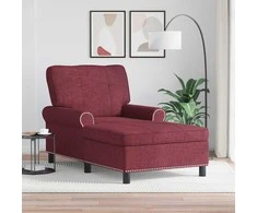 Gultas su pagalve Vyno raudona 91 x 157 x 91 cm audinys
