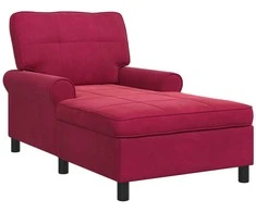 Gultas su pagalve Vyno raudona 91 x 157 x 91 cm Aksomas