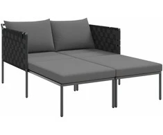 Saulėtas gultas su pagalve Antracitas 153 x 115 x 69.5 cm