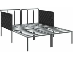 Saulėtas gultas su pagalve Antracitas 153 x 115 x 69.5 cm