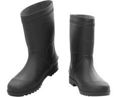 Guminiai batai, juodos spalvos, PVC, 45 dydžio