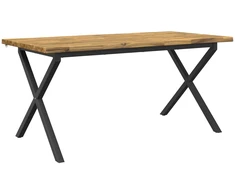 Gyvas kraštas valgomojo stalas 140 x 90 x 75 cm