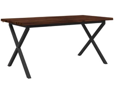 Gyvas kraštas valgomojo stalas 160 x 80 x 75 cm