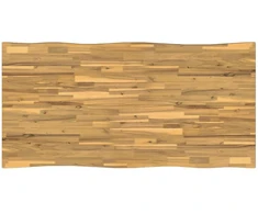 Gyvas kraštas valgomojo stalas 160 x 90 x 75 cm Balta