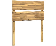 Gyvos kraštinės lovos galvūgalis ROSTOCK Balta 75 cm