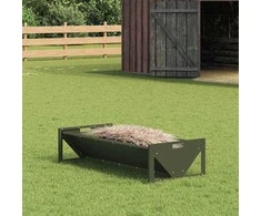 Gyvulių pašarų lova Alyvuogių žalia 108 x 50 x 28 cm