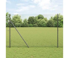 Heksagonalinė tvoros tvirtinimo sistema 10 x 1,5 m Pilka