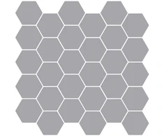 Heksagoninė plytelė 10 pcs Pilka 30 x 30 cm Poliuretanas ir PET