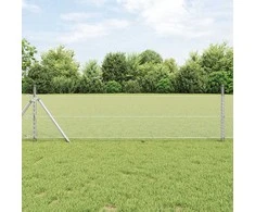 Heksagonalinė tvoros tvirtinimo sistema 25 x 0,4 m Sidabrinė