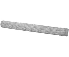 Heksagoninė tvora Sidabro 1,6 x 25 m Galvanizuotas plienas