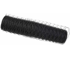 Heksagoninė tvora Pilka 0,8 x 25 m PVC