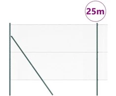Lauko šešiakampė tvoros tvirtinimo sistema 25 x 1,6 m Žalia