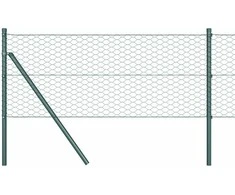 Heksagoninė tvora Žalia 0,4 x 10 m PVC