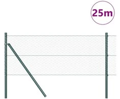 Heksagonalinė tvoros tvirtinimo sistema 25 x 0,6 m Žalia