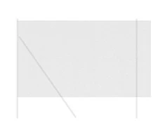 Heksagoninė tvora 1,5 x 10 m PVC Pilka