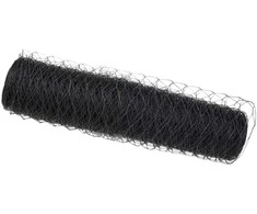 Heksagoninė tvora Pilka 0,5 x 10 m PVC