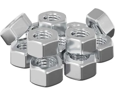 Hex gilių riešutai 12 vnt. Sidabro m8 Metalas