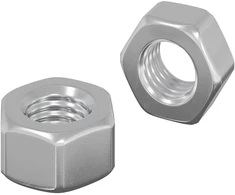 Hex gilių riešutai 2 vnt. Sidabro m8 Metalas