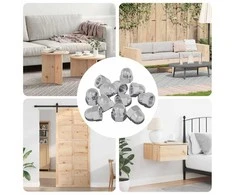 Hex gilių riešutai 3913 pcs Sidabro Metalas