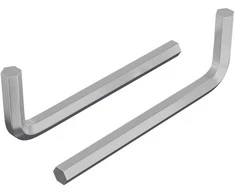 Hex rakto 2 vnt. Sidabrinė 32 x 86 mm Plienas