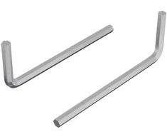 Hex rakto 2 vnt. Sidabrinė 20 x 52 mm Plienas