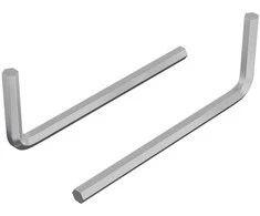 Hex rakto 2 vnt. Sidabrinė 22 x 66 mm Plienas