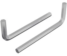 Hex rakto 2 vnt. Sidabrinė 32 x 86 mm Plienas