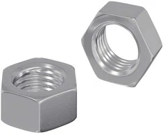 Hex veržlė 2 pcs Sidabro M6 Metalas