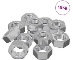 Hex veržlė 9000 pcs Sidabro Metalas