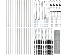 Hexagonal Fence with Post 50 x 0,6 m Galvanizuotas plienas