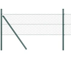 Heksagonalinė tvoros tvirtinimo sistema 25 x 0,4 m Žalia