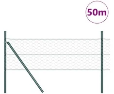 Heksagonalinė tvoros tvirtinimo sistema 50 x 0,5 m Žalia