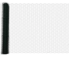 Hexagonal Fence with Post 100 x 1,4 m PVC dengtas plienas Žalia