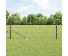 Hexagonal Fence with Post 10 x 0,8 m PVC dengtas plienas Pilka