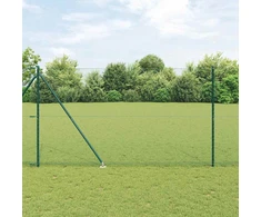 Hexagonal Fence with Post 50 x 1,5 m PVC dengtas plienas Žalia