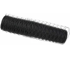Heksagoninė tvora Pilka 0,5 x 50 m PVC