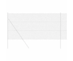 Heksagoninė tvora 0,4 x 10 m PVC Pilka