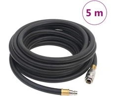 Hibridinė oro žarna, juodos spalvos, 0,6", 5m, guma ir PVC